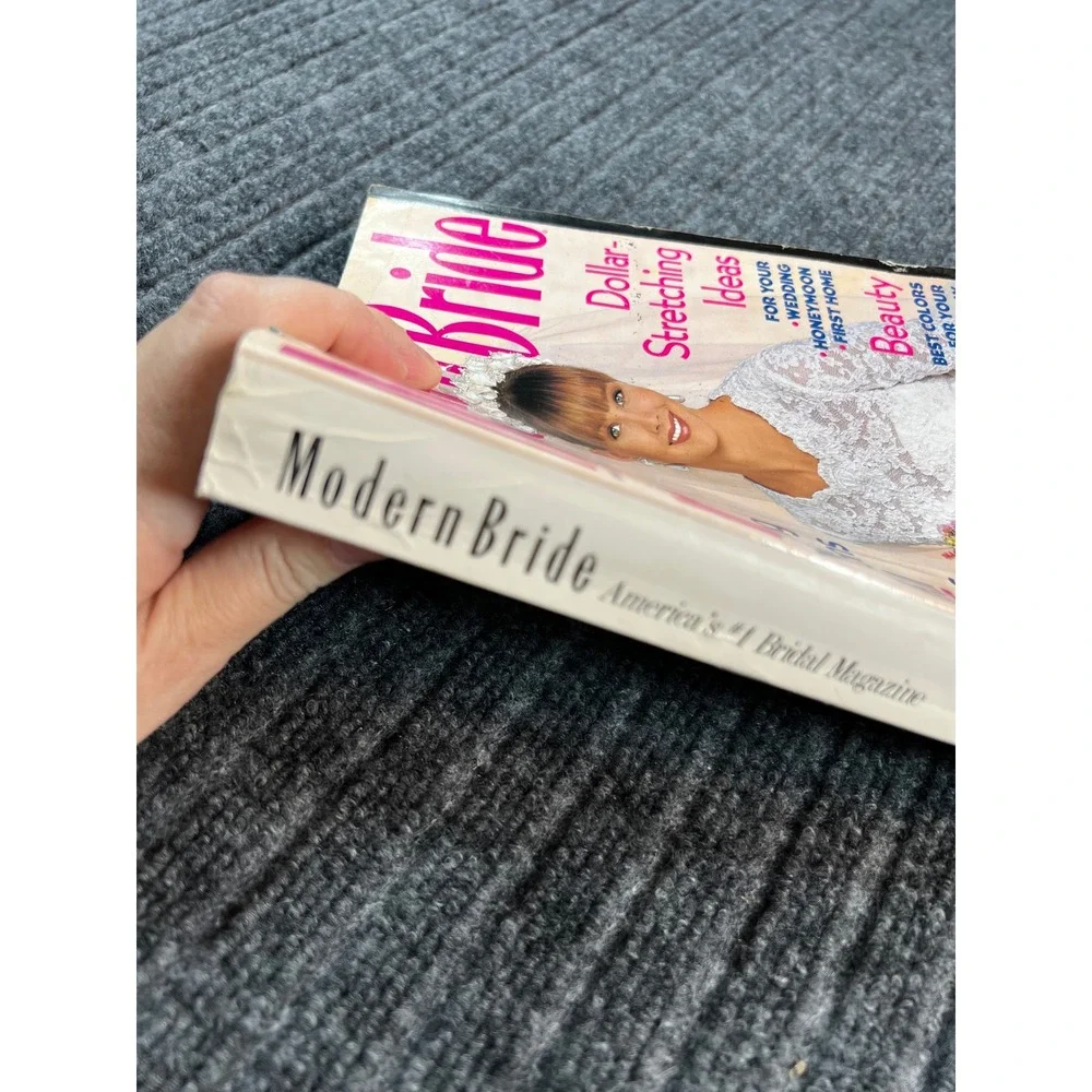 Vintage 90s MODERN BRIDE Magazine February March 1994 Retro Wedding Fashion Idea